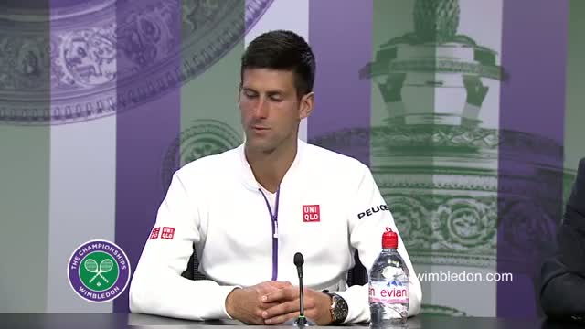 Watch Novak Djokovic Final Press Conference - Wimbledon 2015 Video