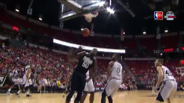 Watch NBA: Michael Eric Slams It With Authority! Video