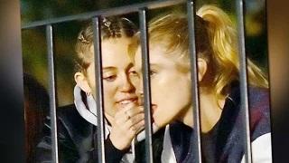 Watch Miley Cyrus FEEDS Girlfriend Stella Maxwell Video