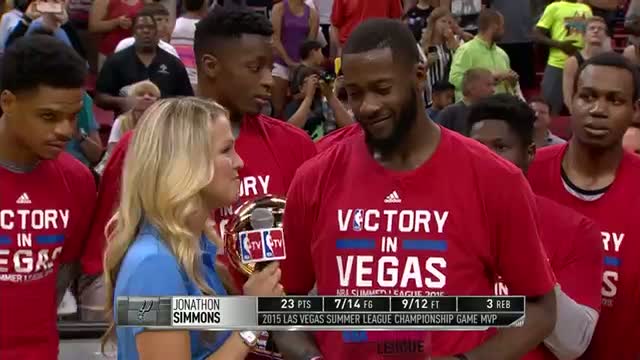 Watch NBA: Jonathan Simmons is the NBA Summer League MVP! Video