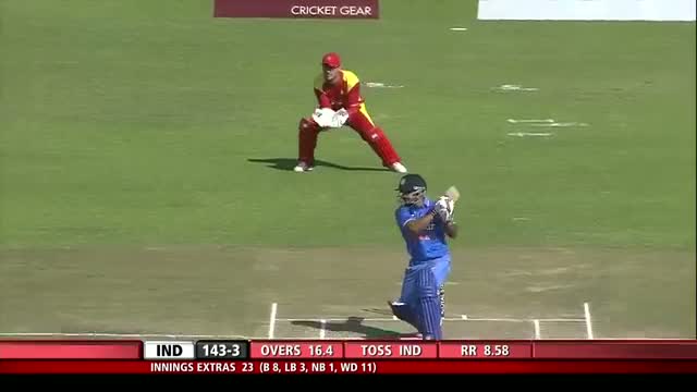 Watch Zimbabwe vs India: 1st T20I 2015, Fours Highlights Video