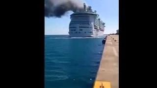 Watch Royal Caribbean Cruise Ship Catches Fire Mid Trip Video