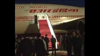 Watch PM arrives at Dushanbe Intl. Airport, Tajikistan Video