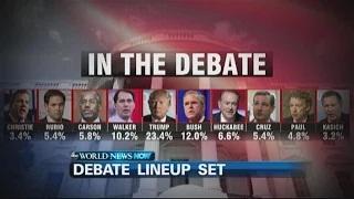 Watch Republican debate: Top 10 GOP Presidential Candidates to Participate in Debate Video