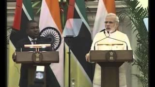 Watch PM Modi's address at the Joint Press Statement with Mozambique President Filipe Jacinto Nyus Video