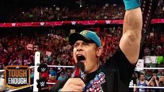 Watch John Cena arrives at WWE Tough Enough next Tuesday Video