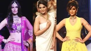 Watch Kriti Sanon, Ileana D'Cruz, Richa Chadda Hot At IIJW Fashion Show Video
