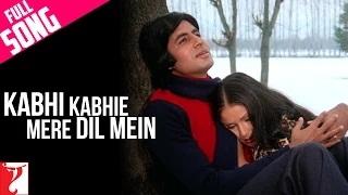 Watch Kabhi Kabhie Mere Dil Mein - (Male Full Song) - Kabhi Kabhie [Old is Gold] Video