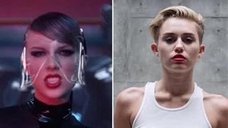 Watch Taylor Swift Calls Miley Cyrus 'Jealous' After Her 'Bad Blood' Diss Video