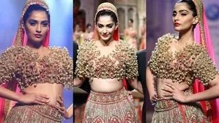 Watch Sonam Kapoor Elegant Looks At Indian Bridal Fashion Week 2015 Video