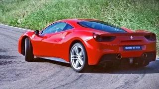 Watch Ferrari 488 GTB Drift on The Road Video