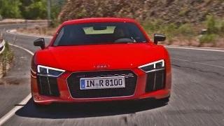 Watch 2016 Audi R8 V10 plus - 610 hp - Good Exhaust Sound Video