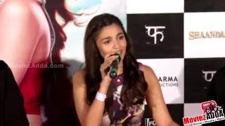 Watch Alia Bhatt talks about BIKINI scene in Shaandaar | Shaandaar Official TRAILER LAUNCH Video