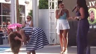 Watch Little Mix Hilariously Attacked By Giant Bug During Performance Video