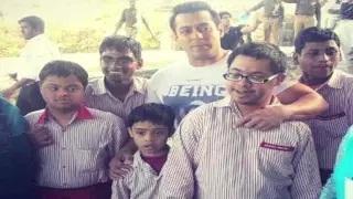 Watch Salman Khan Plays With Specially-Abled Kids | Prem Ratan Dhan Payo Sets Video