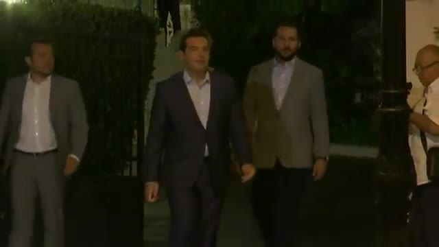 Watch Greek PM After Announcing Resignation Video