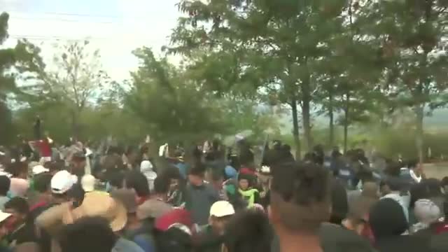 Watch Migrants, Police Scuffle At Greece Border Video