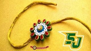 Watch How to make Raksha Bandhan Special 'Rakhi' using Paper Art Quilling Video