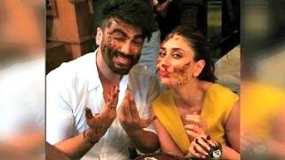 Watch Kareena Kapoor & Arjun Kapoor CAKE SMASH on 'Ki And Ka' Sets Video