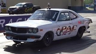 Watch PAC PERFORMANCE HITEK STEEL FRAMING 13B RX3 COUPE 7.11 @ 189 MPH SYDNEY DRAGWAY Video