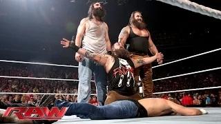 Watch Roman Reigns & Dean Ambrose vs. Bray Wyatt & Luke Harper: WWE Raw, Aug. 24, 2015 Video