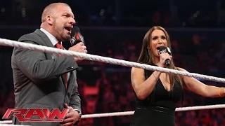 Watch Triple H & Stephanie lead the WWE Universe in 'Happy Birthday' to Mr. McMahon: WWE Raw, Aug. 24, 2015 Video