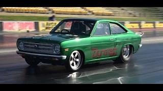 Watch 7 SEC 2JZ POWERED DATSUN COUPE AT SYDNEY DRAGWAY Video