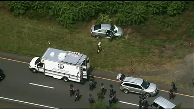 Watch Va. Shooting Suspect's Crashed Car Video