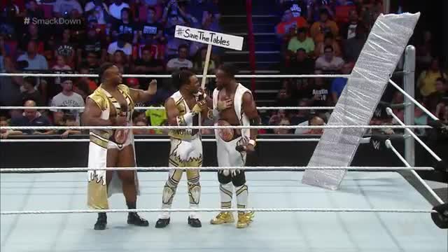 Watch The New Day highlight great tables in history: WWE SmackDown, Sept. 3, 2015 Video
