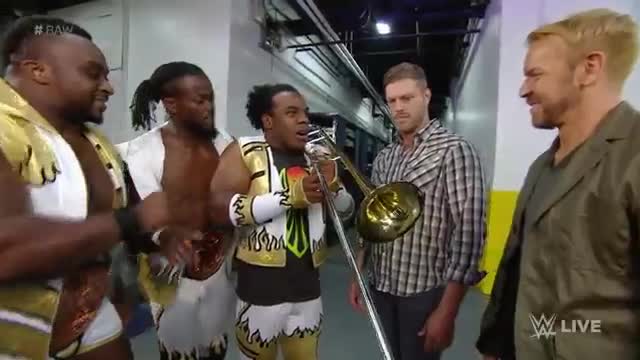 Watch Seth Rollins, The New Day, Edge & Christian and The Dudley Boyz cross paths: WWE Raw, September 7, 2015 Video