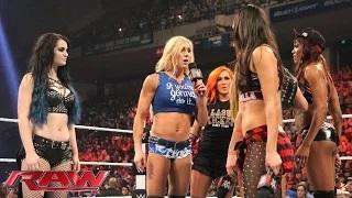 Watch Charlotte crashes Team Bella's party with some stunning news: WWE Raw, September 7, 2015 Video
