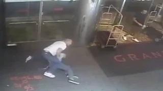 Watch CCTV footage: NYPD officer slams tennis star James Blake Video