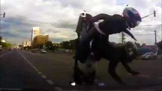 Watch Motorcycle Crash Compilation & Road Rage HD Video