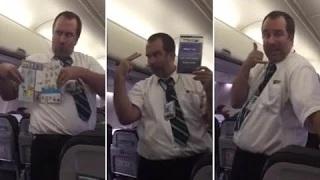 Watch World is this the Most Entertaining Flight Attendant Ever Video