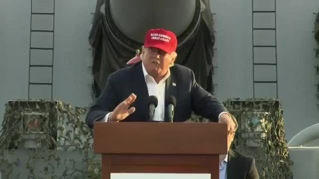 Watch Trump Talks Veterans, Iran Deal In Los Angeles Video