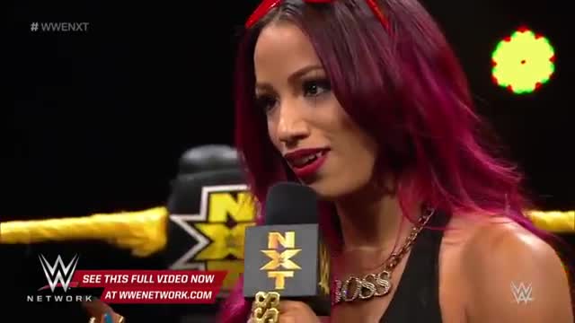 Watch Sasha Banks confronts NXT Women's Champion Bayley: WWE NXT, September 16, 2015 Video