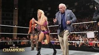 Watch WWE Network: Charlotte celebrates winning the Divas Title with her father: Night of Champions 2015 Video