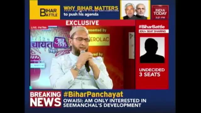 Watch Panchayat Aajtak: Owaisi Talks On Bihar Polls? Video