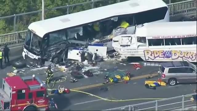 Watch 2 Dead, 9 Critically Injured in Wash. Bus Crash Video
