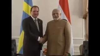 Watch PM Modi meets PM of Sweden, Stefan Lofven in New York Video