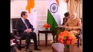 Watch PM Modi meets President of Cyprus, Nicos Anastasiades in New York Video
