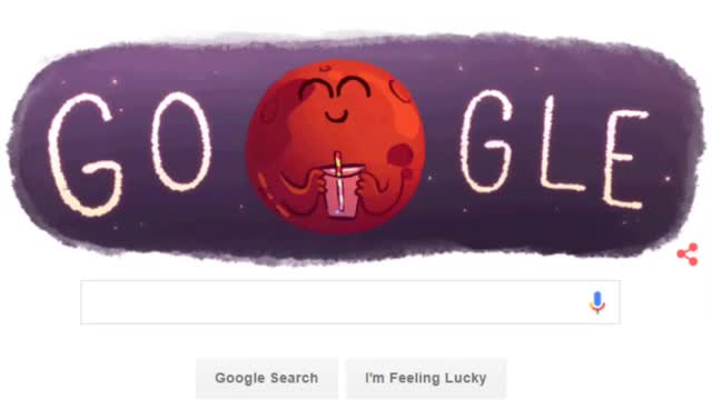 Watch Google Doodle Animated Evidence of Water Found on Mars Video
