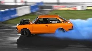 Watch SUPERNATS DAY 1 BURNOUT QUALIFYING TIP INS SYDNEY DRAGWAY Video
