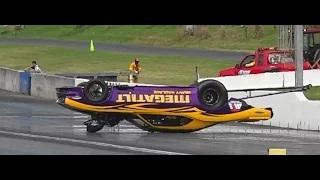 Watch JSS RACING TOP DOORSLAMMER CAMARO CRASH AT SYDNEY DRAGWAY Video