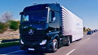 Watch First Autonomous Series-Production Truck on Public Roads Video