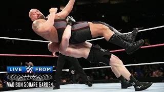 Watch WWE Network: Brock Lesnar takes the giant to suplex city - Live from MSG: Lesnar vs. Big Show Video