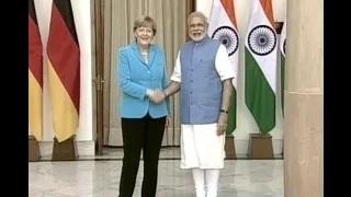 Watch PM Modi welcome German Chancellor at Robert Bosch Engineering & Innovation Factory Video