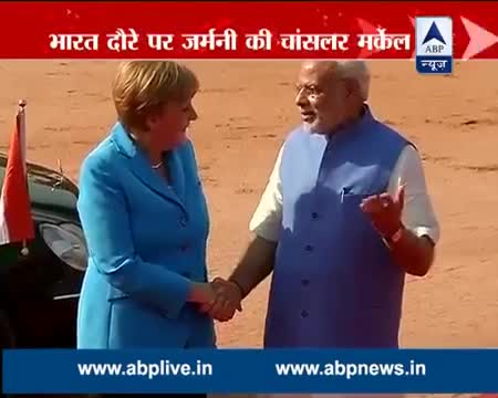 Watch PM Modi welcomes Angela Merkel in India for a three-day visit Video