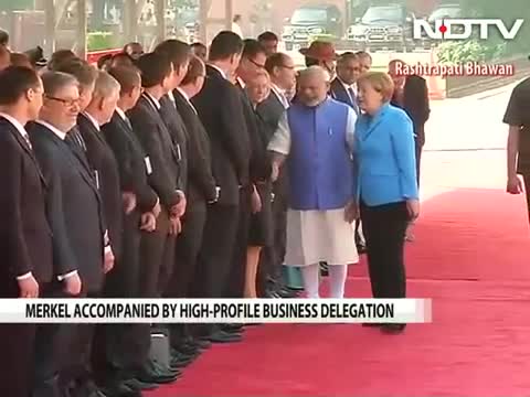 Watch Business first as German Chancellor Angela Merkel meets PM Modi Video
