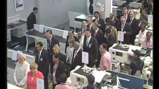 Watch PM Modi & German Chancellor Angela Merkel at Bosch Factory in Bengaluru Video